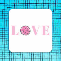 Preppy Pink Pickleball Pink Liebe Party