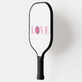 Preppy Pink Pickleball Pink Liebe Schläger (Links)