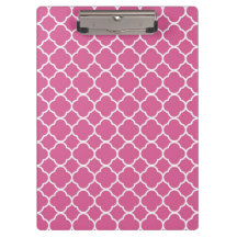 Preppy-Pink-Quatrefolie-Zwischenablage