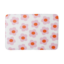 Preppy Pink Red Floral Einfaches Blume Muster