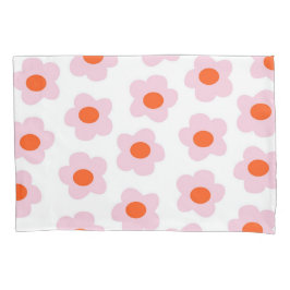 Preppy Pink Red Hippie Blume Pattern Kissenbezug