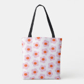 Preppy Pink Red Hippie Blume Pattern Tasche (Rückseite)