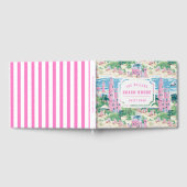 Preppy Pink Sand Castle | Beach House Guest Book Gästebuch (Voll)