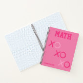 Preppy Pink Schulheft Notizblock (Innenseite)