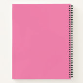 Preppy Pink Schulheft Notizblock (Rückseite)