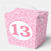 Preppy Pink Smile Face Geschenkschachtel (Rückseite)