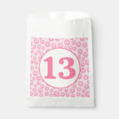 Preppy Pink Smile Face Geschenktütchen (Vorderseite)