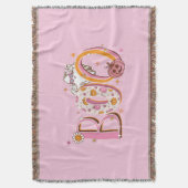 Preppy Pink Spootacular Boo Halloween Decke (Vorderseite Vertikal)