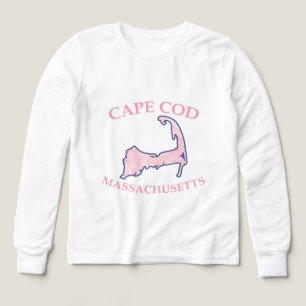 Preppy Pink Striped Cape Cod Silhouette Boy's