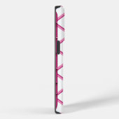 Preppy Pink Trellis Bamboo Muster Monogram Case-Mate iPhone Hülle (Rückseite / Rechts)