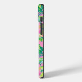 Preppy Pink Tropical Case-Mate iPhone Hülle (Rückseite / Links)