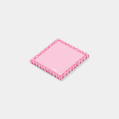 Preppy Pink überprüft Post-it Klebezettel (angewinkelt)