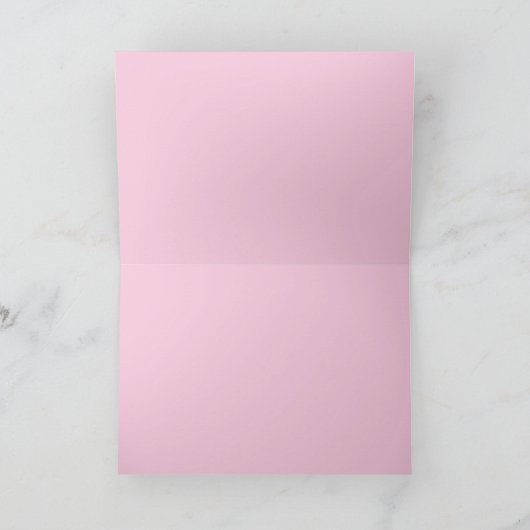 Preppy Pink und Green Kariert Monogram Dankeskarte (Innenseite)