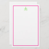 Preppy Pink und Green Octopus Briefpapier (Vorne/Hinten)