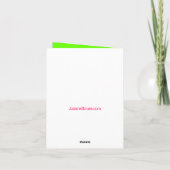 Preppy Pink und Green Personalisierten Weihnachtsb (Rückseite)