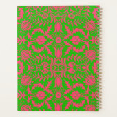 Preppy Pink und Green Planer (Rückseite)