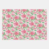 Preppy Pink und Green Wrapping Paper (Set 3) Geschenkpapier Set (Vorderseite 3)