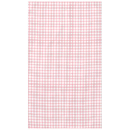 Preppy Pink und White Gingham Tischdecke (Vorderseite)