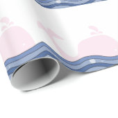 Preppy Pink Whale Geschenkpapier (Rolleneckpunkt)