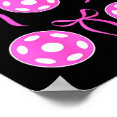 Preppy-pinke Pickleball-Shirts, die Mädchen gerne Poster (Ecke)