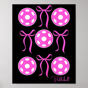 Preppy-pinke Pickleball-Shirts, die Mädchen gerne  Poster