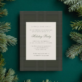 Preppy Plaid Festive Christmas Holiday Party Einladung