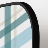Preppy Plaid – Küstengrün Pickleball Schläger (Linke Seite)