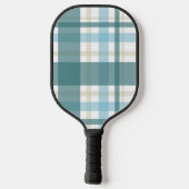 Preppy Plaid – Küstengrün Pickleball Schläger (Rückseite)