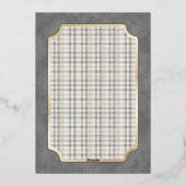 Preppy Polo Bear Baby Shower Folieneinladung (Rückseite)