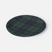 Preppy-Polo-Tartan-Karopappe Pappteller (Schrägansicht)