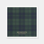 Preppy Polo Tartan Plaid Serviette (Vorderseite)