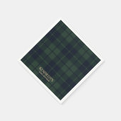 Preppy Polo Tartan Plaid Serviette (Ecke)