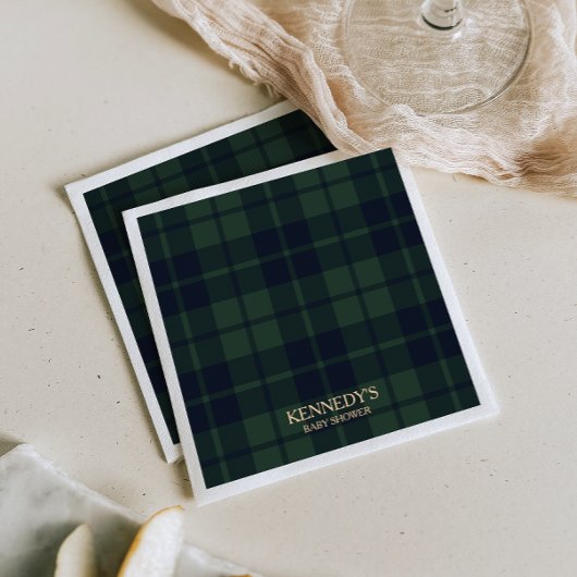 Preppy Polo Tartan Plaid Serviette