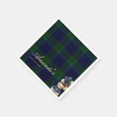 Preppy Polo Teddy Bear Classic Luxury Baby Shower Serviette (Ecke)