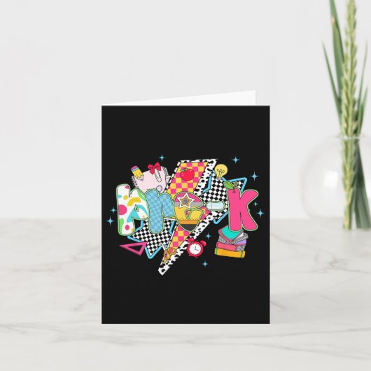 Preppy Pre-k Dream Team Vorschulzeit zurück zur Sc Karte (Vorderseite)