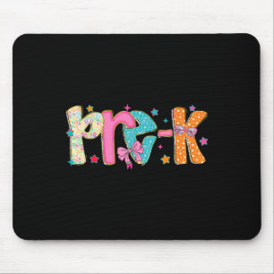 Preppy Pre-K Zurück zur Schule Pre-K-Klasse Lehrer Mousepad