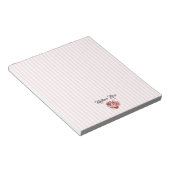 Preppy-Preppy-Rose Notizblock (angewinkelt)