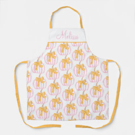 Preppy Pumpkin Bows Erntedank Celebration Party Schürze