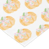 Preppy Pumpkin Bows Erntedank Tischdecke (Schrägansicht)