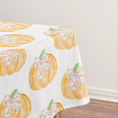 Preppy Pumpkin Bows Erntedank Tischdecke (Beispiel)
