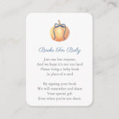 Preppy Pumpkin mit Bow bringen eine Babydusche Begleitkarte (Vorderseite)