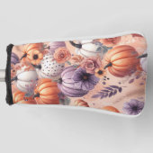 Preppy Pumpkin Pattern Golf Headcover (Vorderseite)