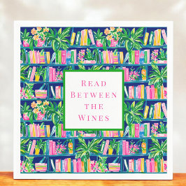 Preppy Read Between Wines Book Club Serviette