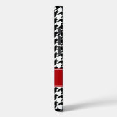 Preppy Red and Black Hahnentrittmuster Personalisi Case-Mate iPhone Hülle (Rückseite / Links)