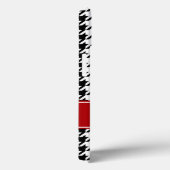 Preppy Red and Black Hahnentrittmuster Personalisi Case-Mate iPhone Hülle (Rückseite / Rechts)