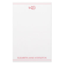 Preppy Red and White Lobster Personalisiert