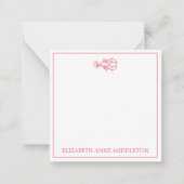 Preppy Red and White Lobster Personalisiert Mitteilungskarte (Vorderseite)