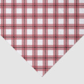 Preppy Red Argyle Plaid Seidenpapier (Ausschnitt)