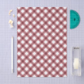 Preppy Red Argyle Plaid Seidenpapier (Handwerk)