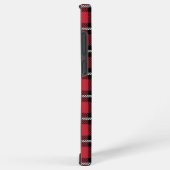 Preppy Red Grid Check Design Samsung Galaxy Hülle (Rechte Seite)